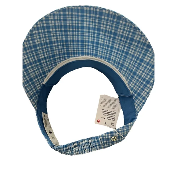 Lululemon Seersucker Check Removable Sweatband Visor BCOC Size S/M NWT - Picture 8 of 9